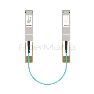 400G QSFP-DD to QSFP-DD active optical cable with 850nm multimode fiber