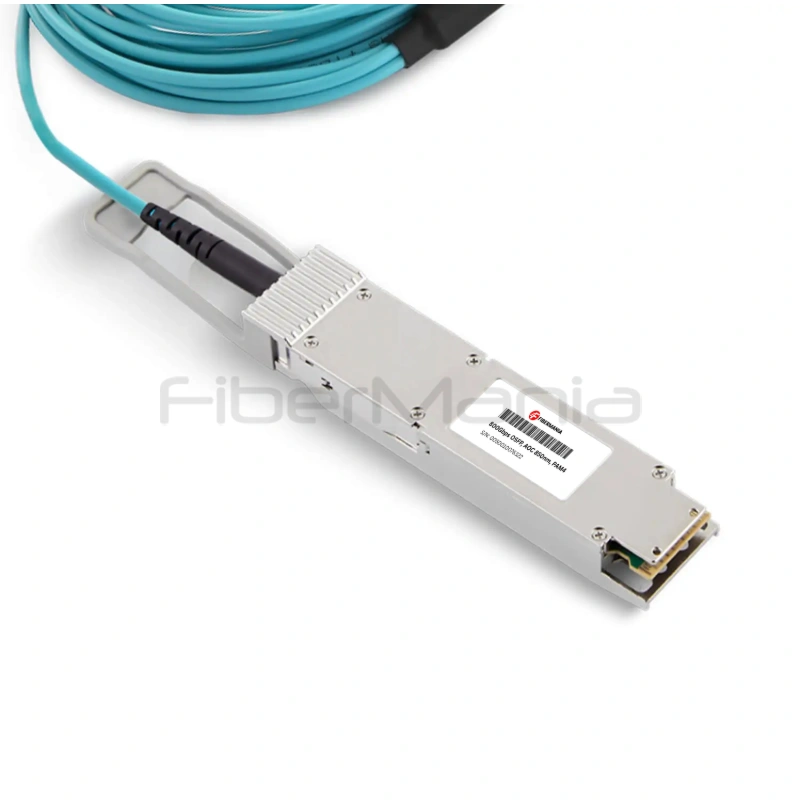 800G OSFP to 4×200G QSFP112 Active Optical Cable (AOC), Armored, OM3 - Image 2