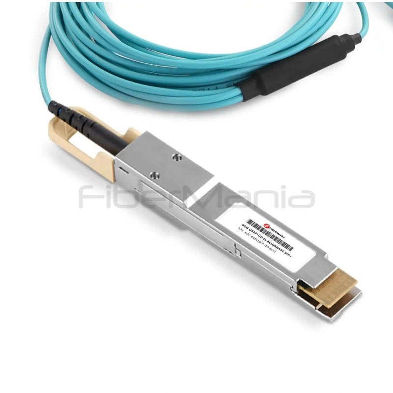 80G QSFP-DD to 8×10G SFP+ Active Optical Cable (AOC), Armored - Image 3