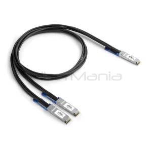 200G QSFP56 to 2×100G QSFP56 passive twinax copper breakout DAC cable
