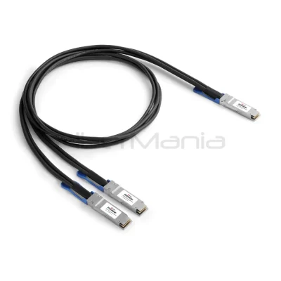 200G QSFP56 to 2×100G QSFP56 passive twinax copper breakout DAC cable