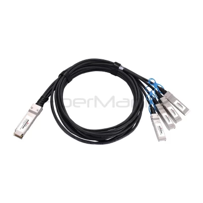 200G QSFP56 to 4×SFP56 passive direct attach copper breakout cable
