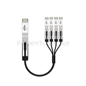 400G QSFP-DD to 4×QSFP56 PAM4 passive direct attach copper breakout cable