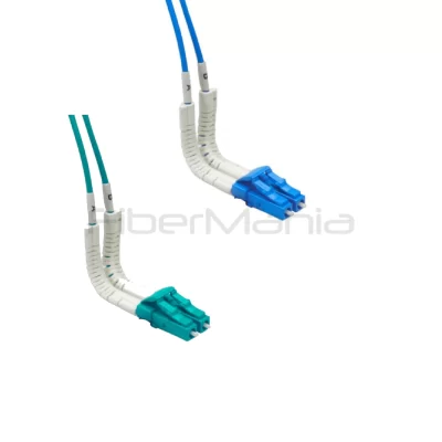 LC to LC UPC OS2 duplex flex boot fiber optic patch cord