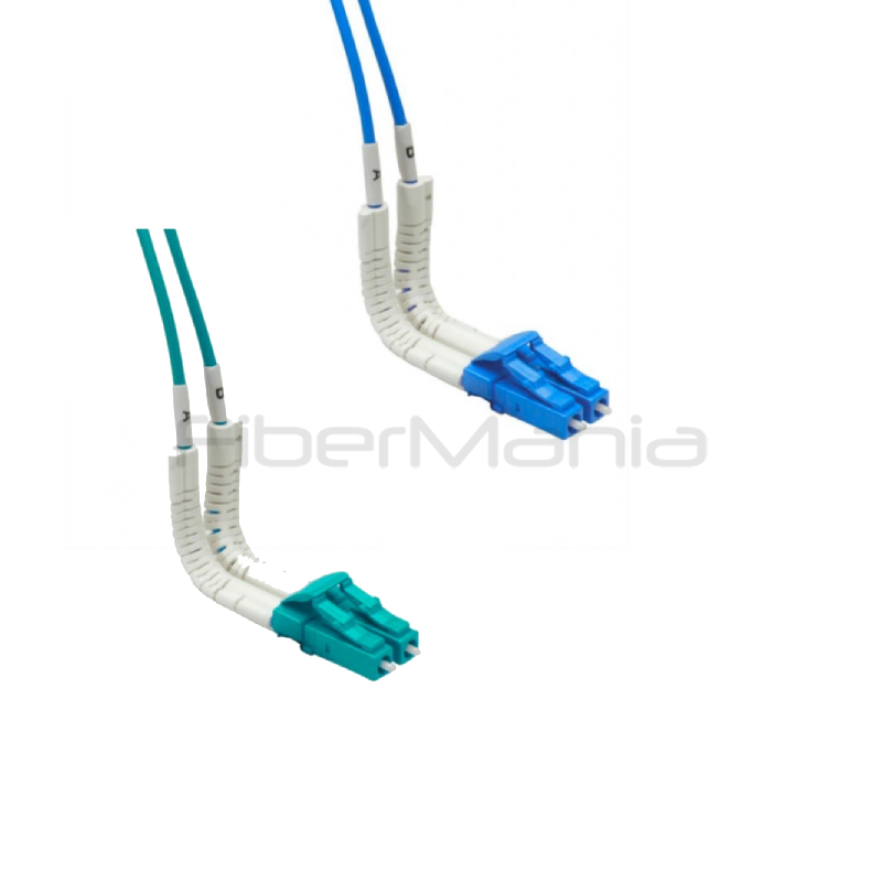 LC to LC UPC OS2 duplex flex boot fiber optic patch cord
