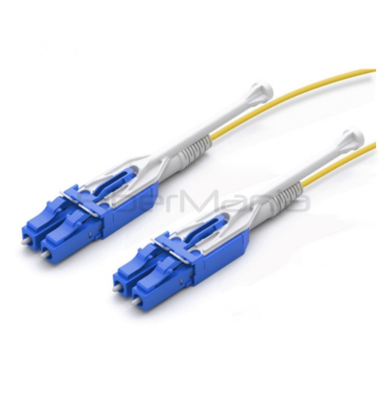 LC to LC UPC OM5 Duplex Uniboot Push-Pull Fiber Optic Patch Cord - Image 2