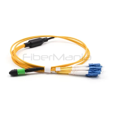 MTP female to 8 LC duplex 8-fiber OS2 LSZH breakout cable