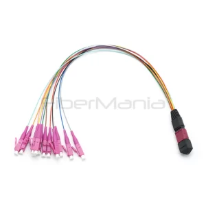 MTP MPO to LC SC ST FC 12-24 fiber fanout optical cable