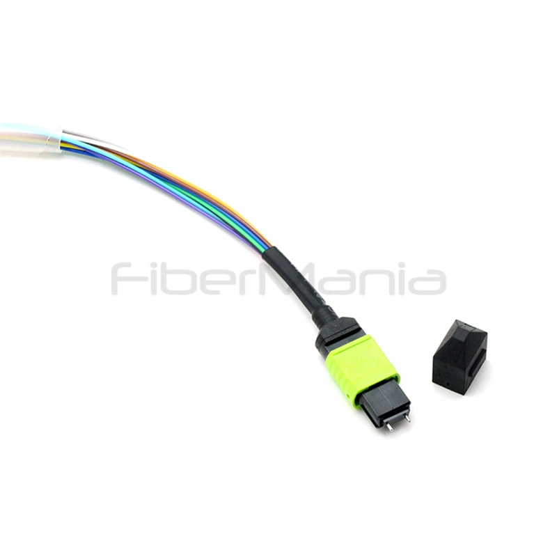 MTP Male to LC Patch Cord, OM3 OM4 OM5 Multimode Fiber, 0.9mm, 0.3m - Image 2