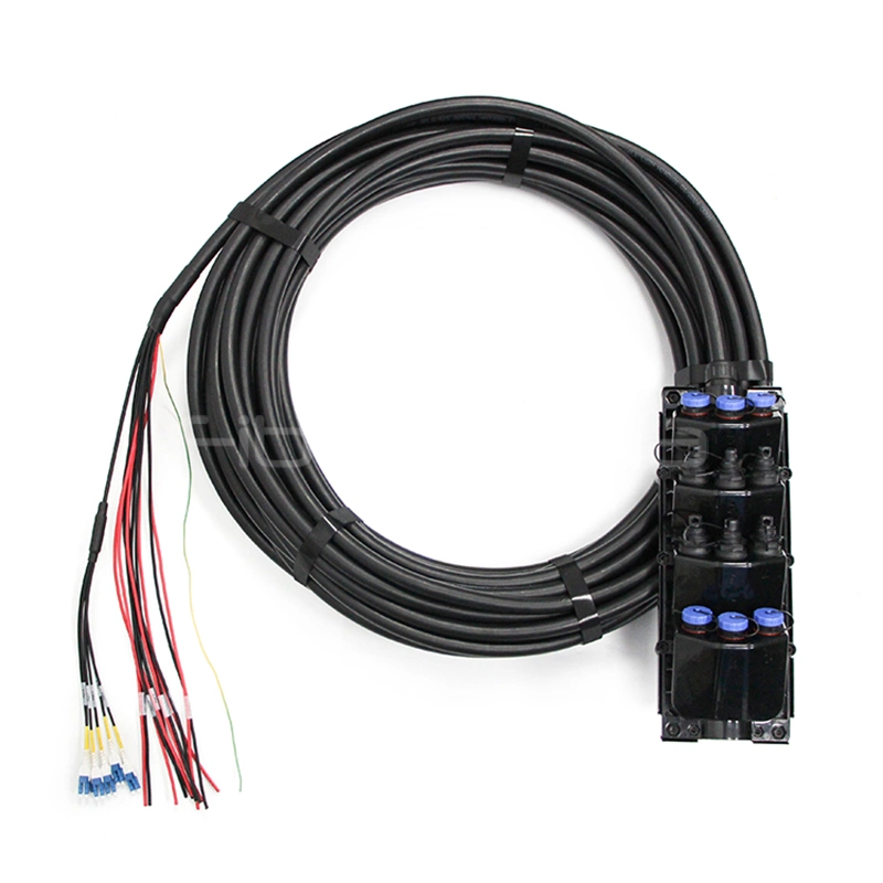 12-Fiber/Power Hybrid MST Box with OptiTap Patch Cords and 2-Pin Power Cable - Image 2